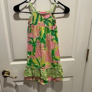 Lily Pulitzer & Target Girls 3T Tropical Pink & Green Sundress